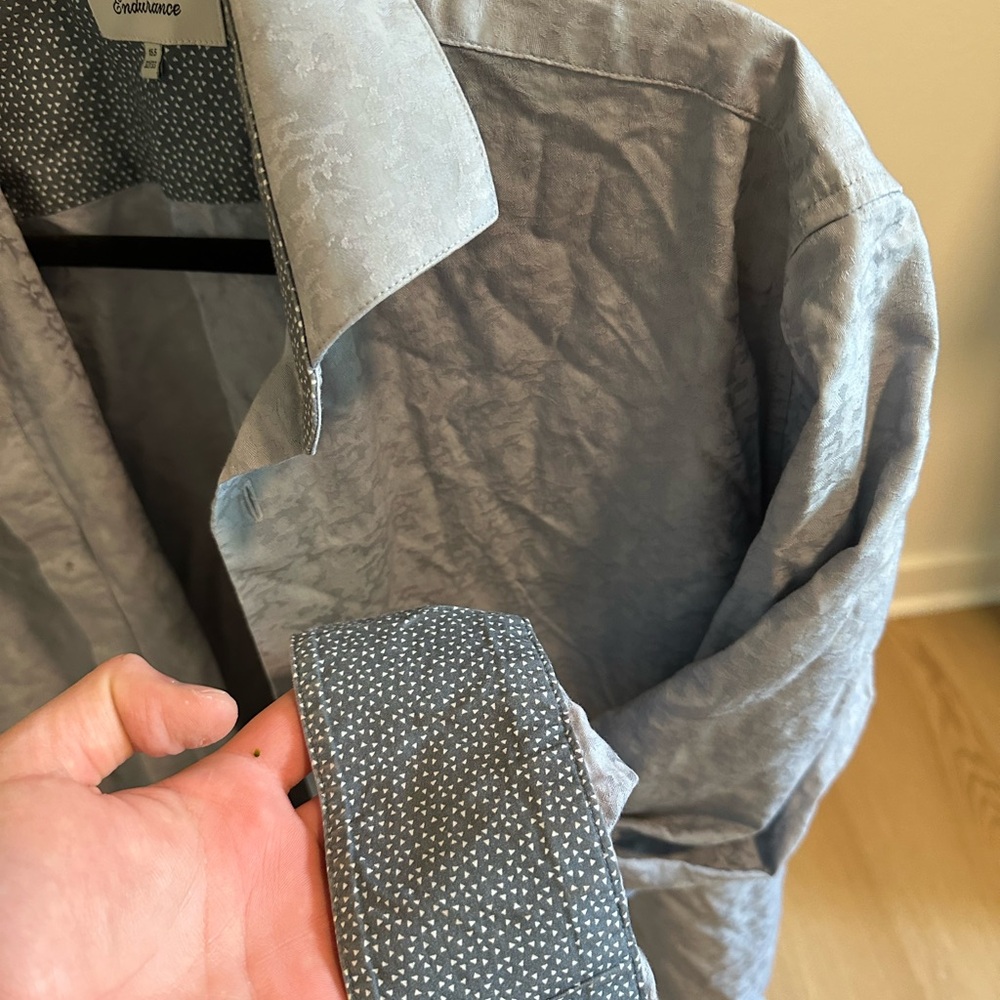 Ted Baker Gray Patterned Shirt - image 3